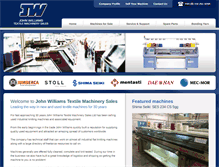 Tablet Screenshot of jwtextilemachinery.com